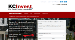 Desktop Screenshot of kcinvest.com