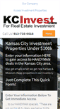 Mobile Screenshot of kcinvest.com